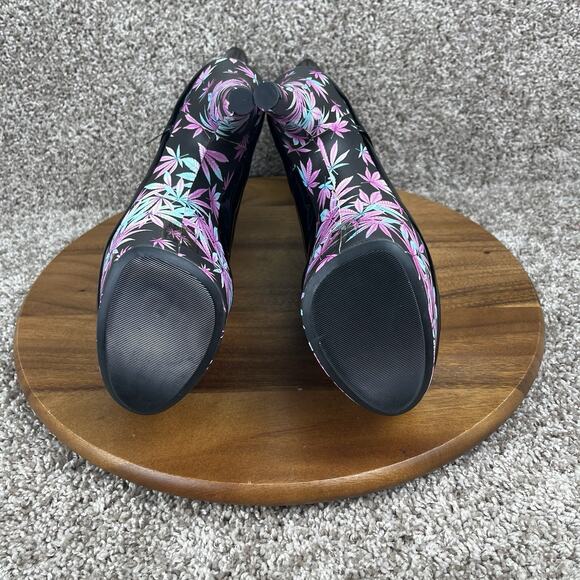 Ellie 7" Stiletto Women's 11 Lace Up Boots Print Wrapped Pf Shoes 709/Juicy - Picture 8 of 10